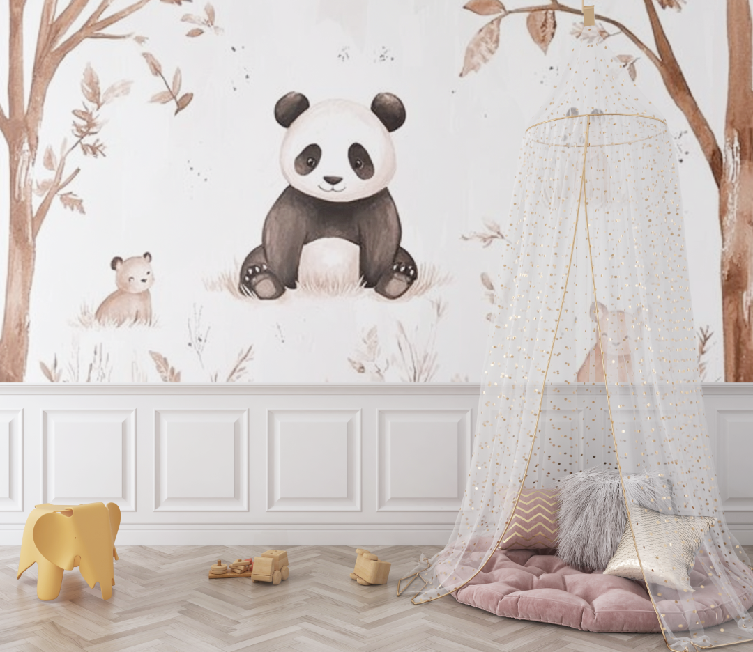 Panda and Forest Animals Wallpaper | Murals Wallpaper