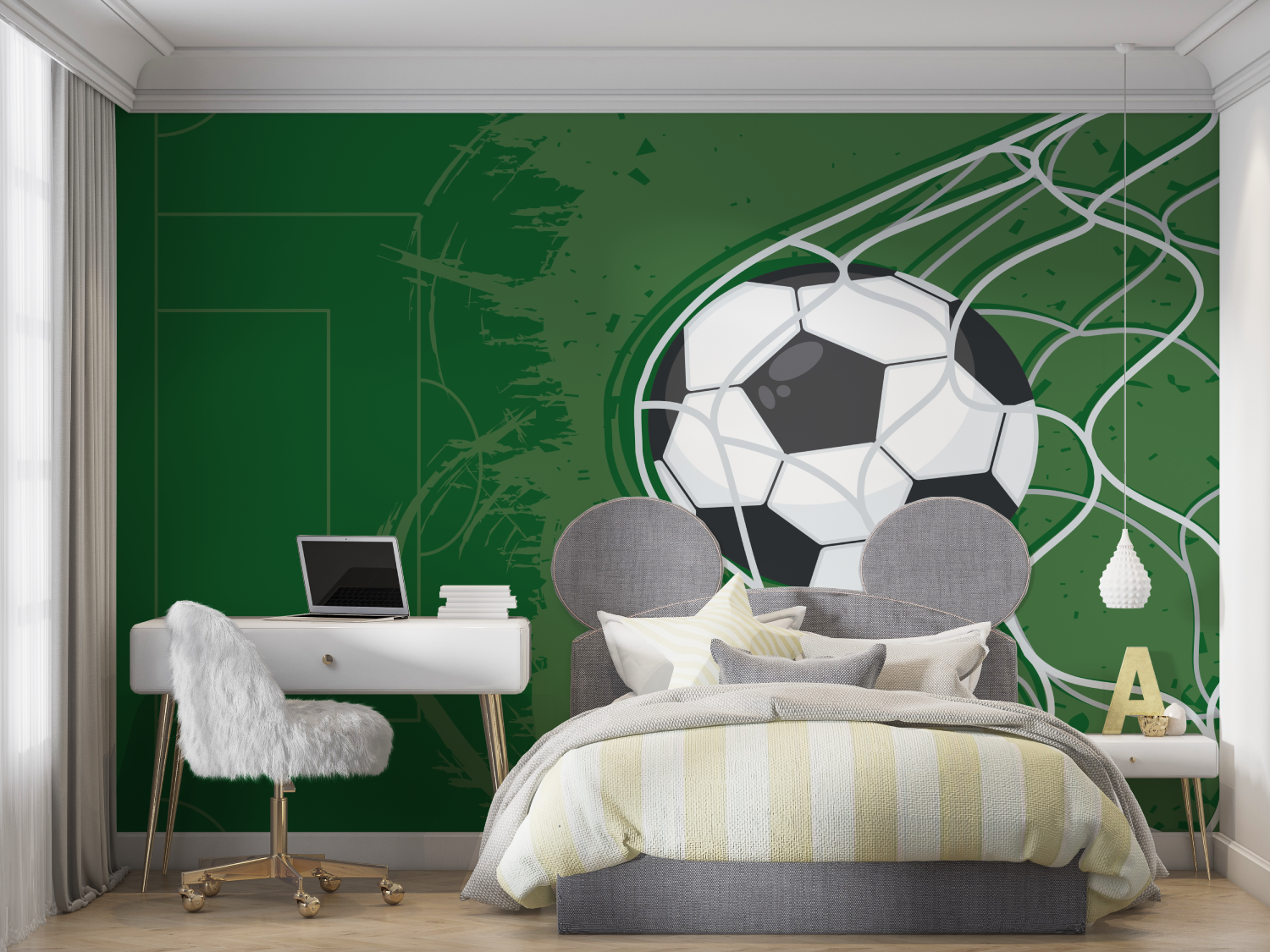 Green Soccer Wallpaper | Murals Wallpaper