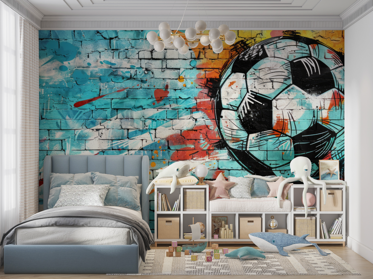 Graffiti Soccer Wallpaper | Murals Wallpaper