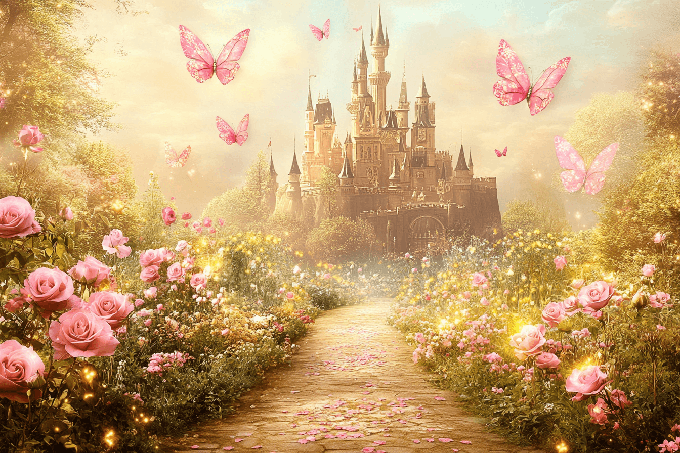 Princess Castle Garden Wallpaper | Murals Wallpaper