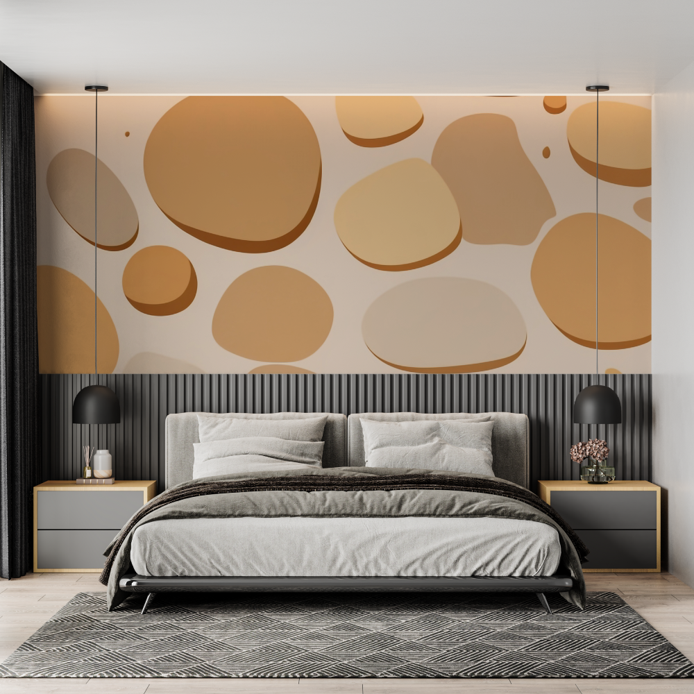 Subtle Organic Pebble Cocooning Wallpaper | Murals Wallpaper