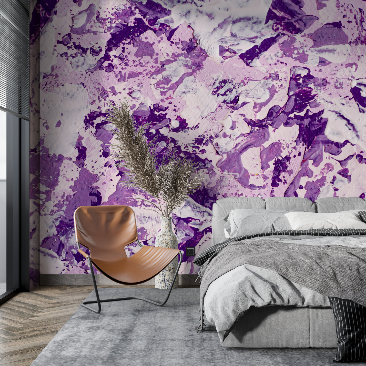 Purple Wallpaper Paint | Murals Wallpaper