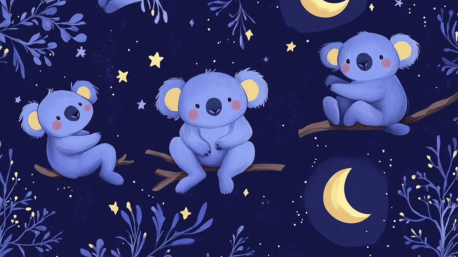 Koala Celestial Voyage Wallpaper | Murals Wallpaper