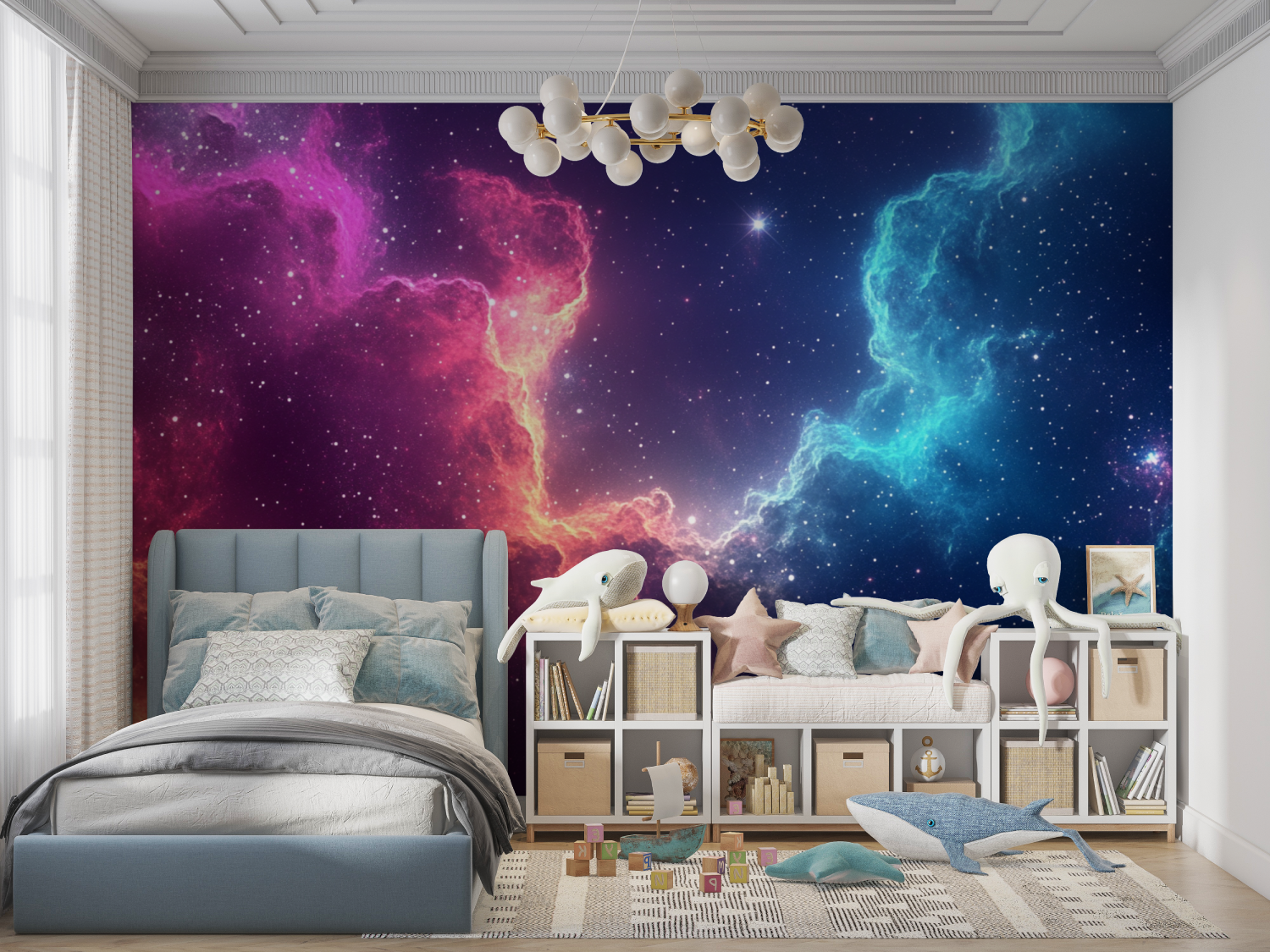 Galaxie-Hintergrundbild | Wandbild-Hintergrundbild