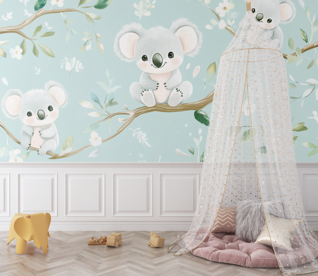 Koala Wallpaper and Baby Room Decor | Murals Wallpaper
