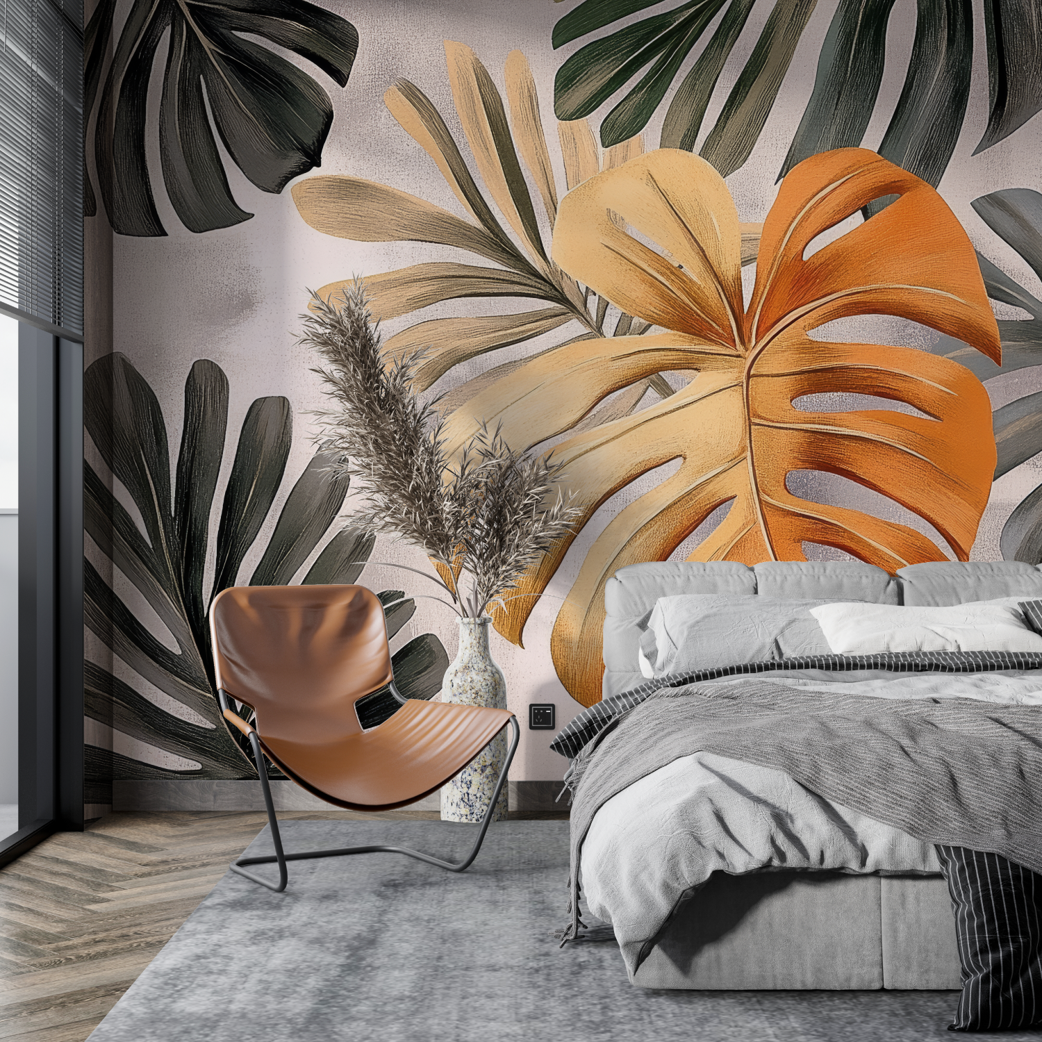 Tropical Orange Wallpaper | Murals Wallpaper
