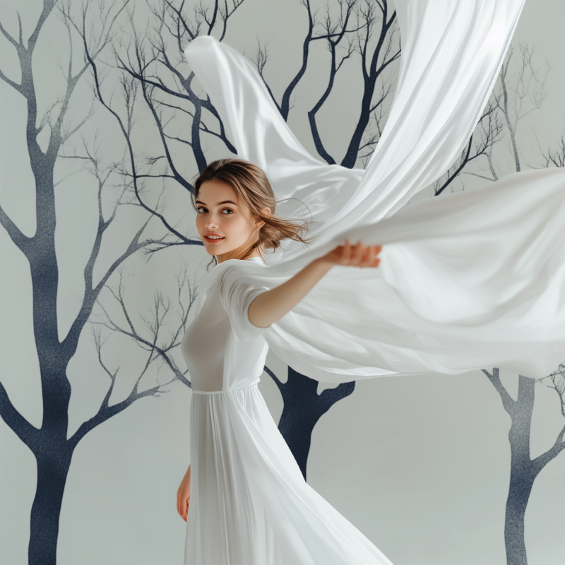 Grafische Baumtapete | Wandbildtapete