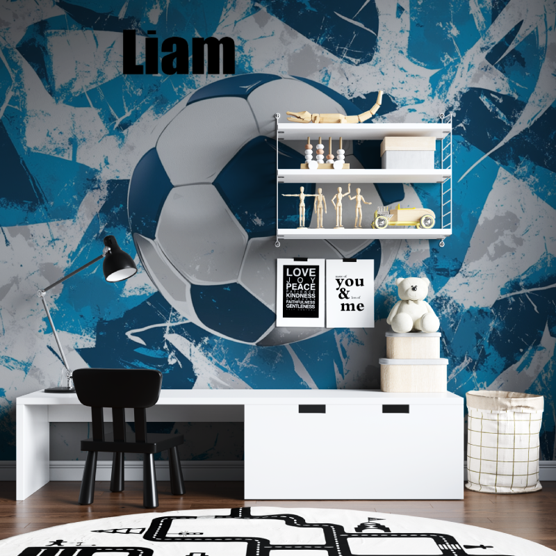 Personalized Name Wallpaper Soccer | Murals Wallpaper