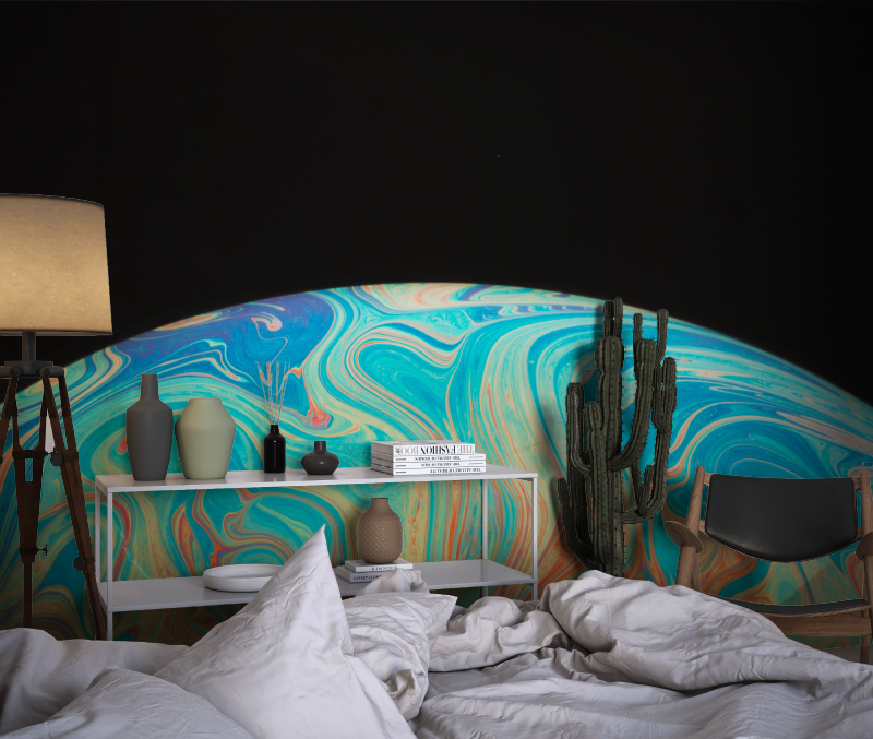 Space Earth Glass Wallpaper | Murals Wallpaper