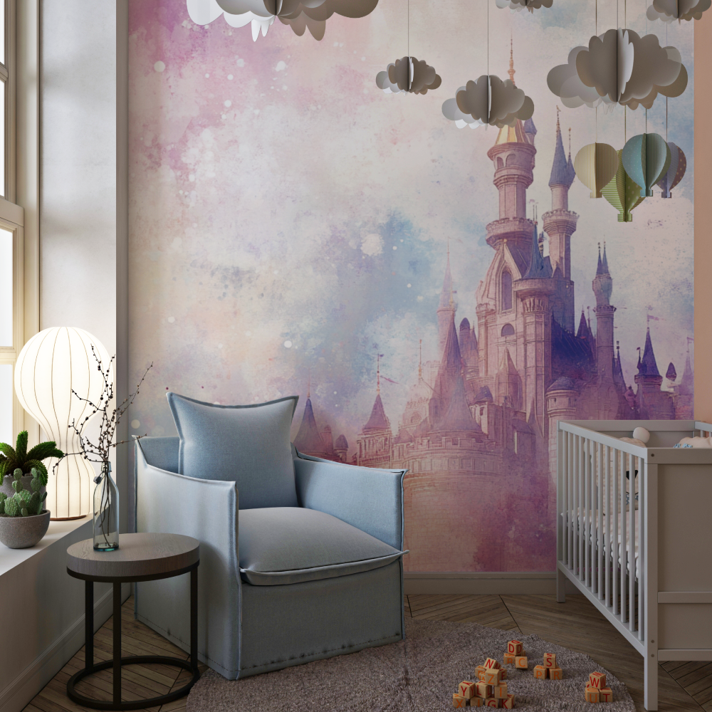 Watercolor Princess Wallpaper | Murals Wallpaper
