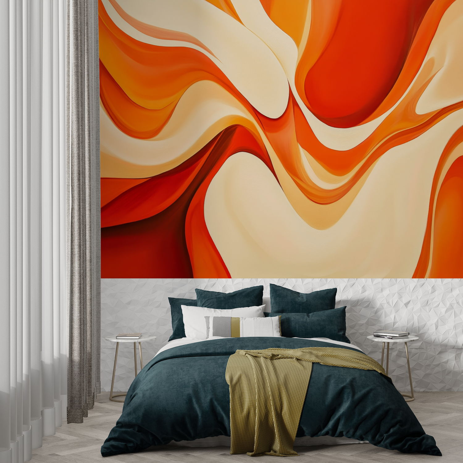 Red Orange Wallpaper | Murals Wallpaper