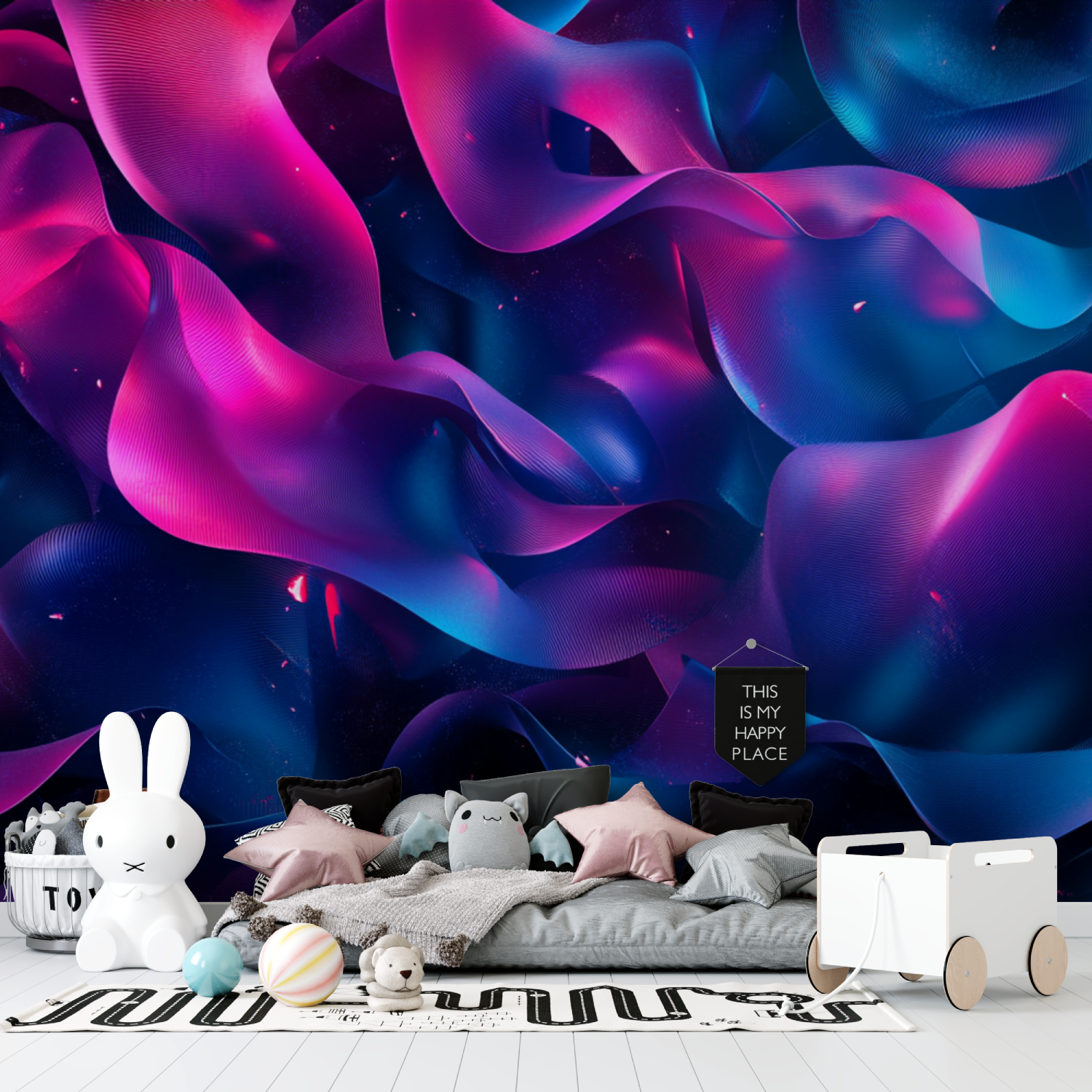 Abstrakte Linien-Tapete | Wandbild-Tapete