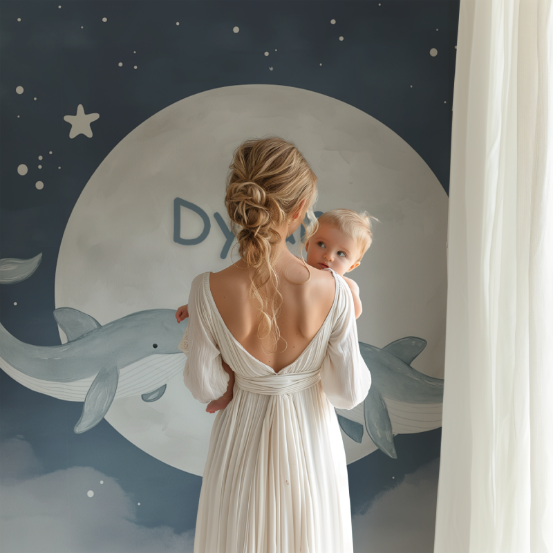 Whale Name Wallpaper | Murals Wallpaper