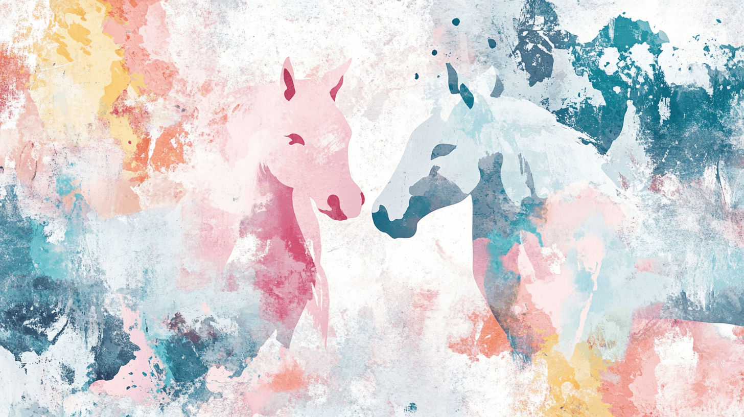 Unicorn Girl Wallpaper 3D Animation | Murals Wallpaper