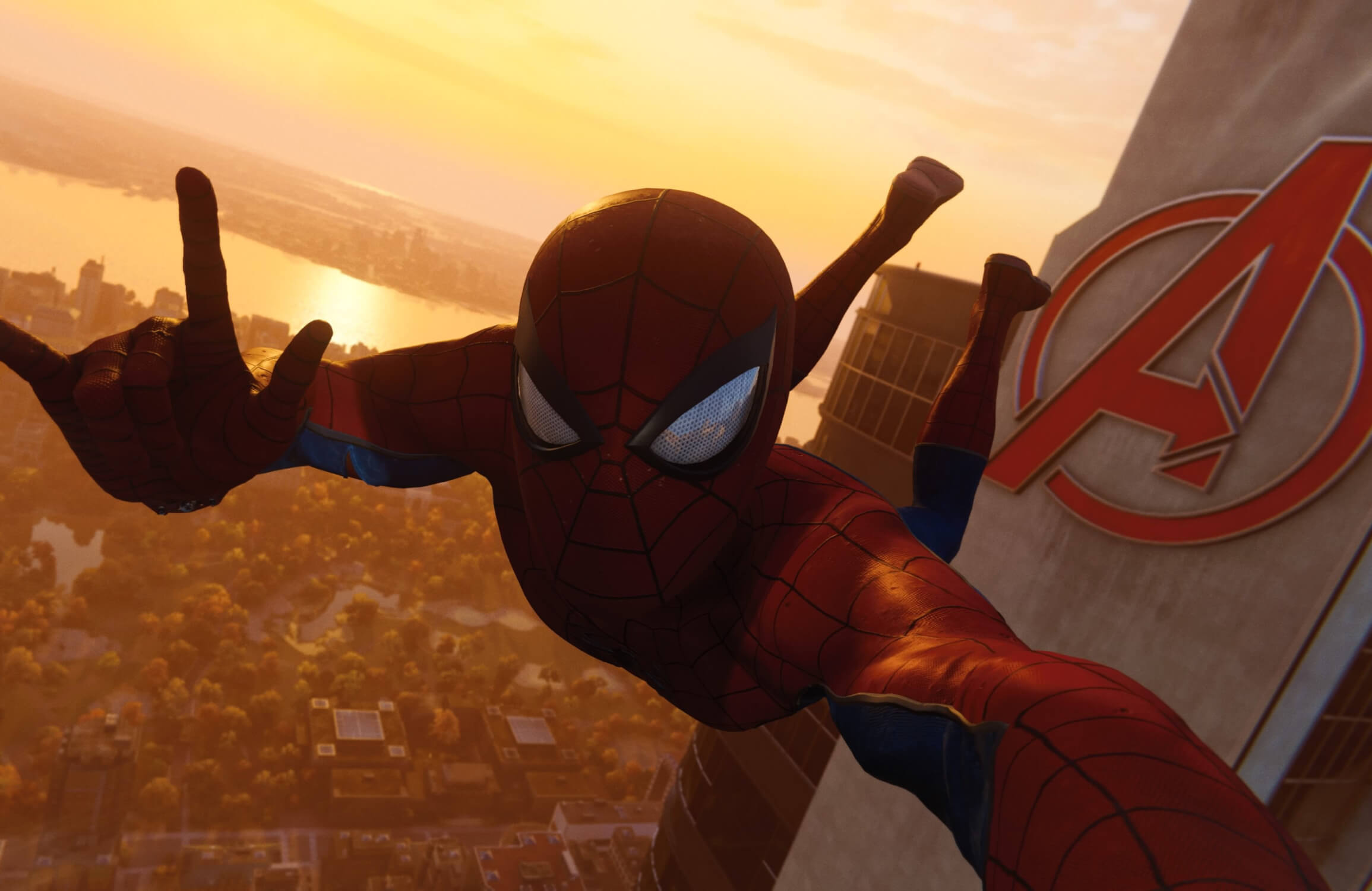 Spider-Man Avengers Tower Wallpaper | Murals Wallpaper