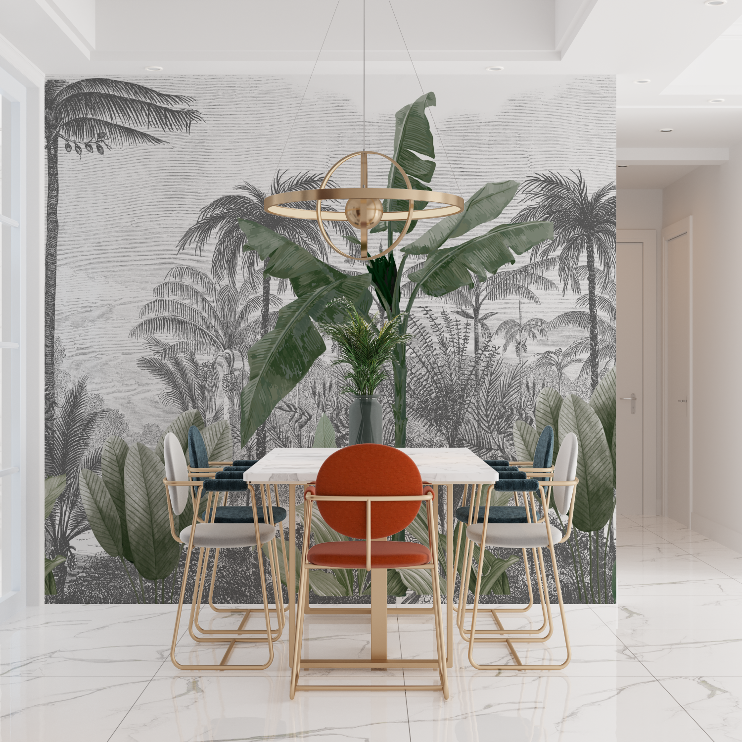 Green Mural Wallpaper | Murals Wallpaper