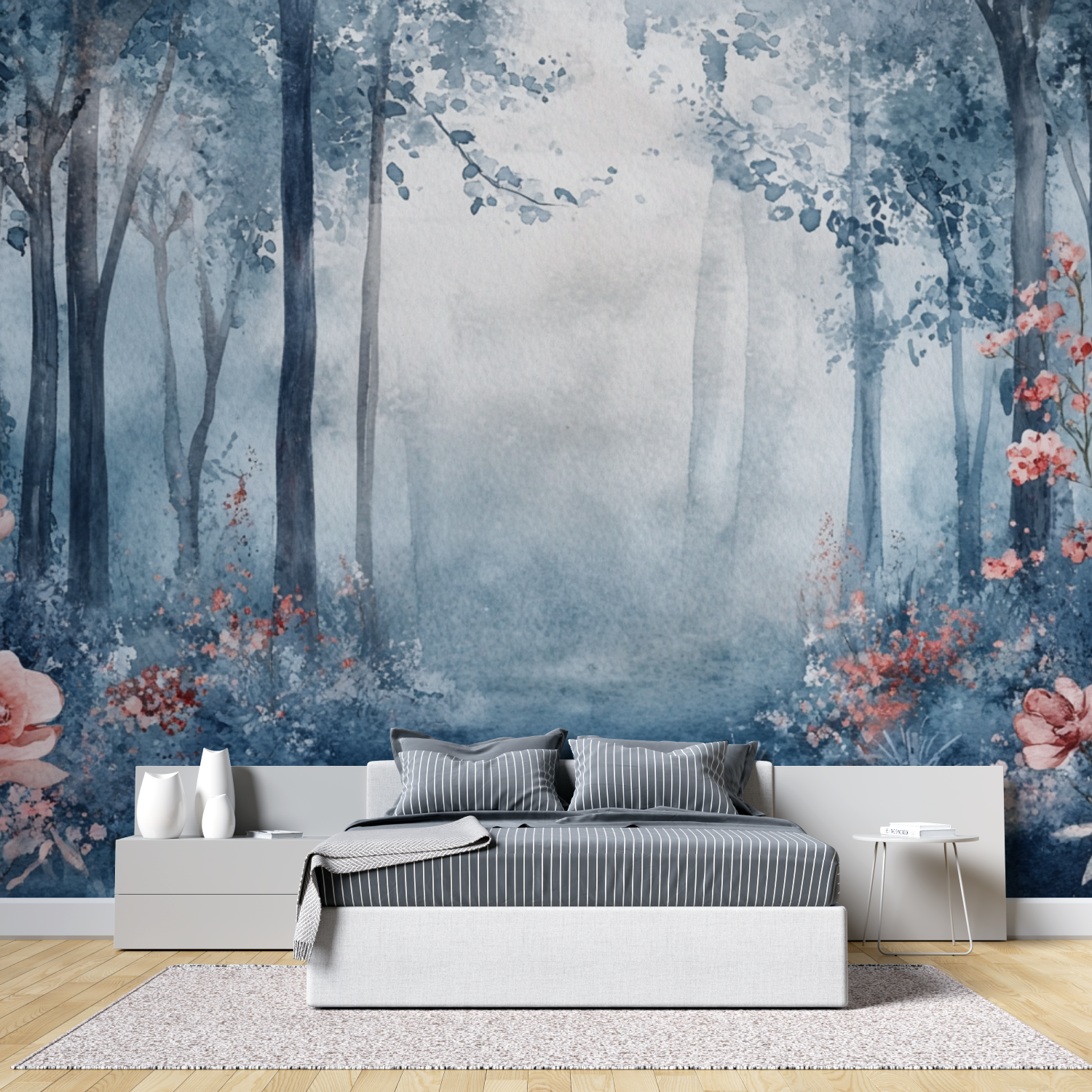 Watercolor Enchanted Garden Wallpaper | Murals Wallpaper