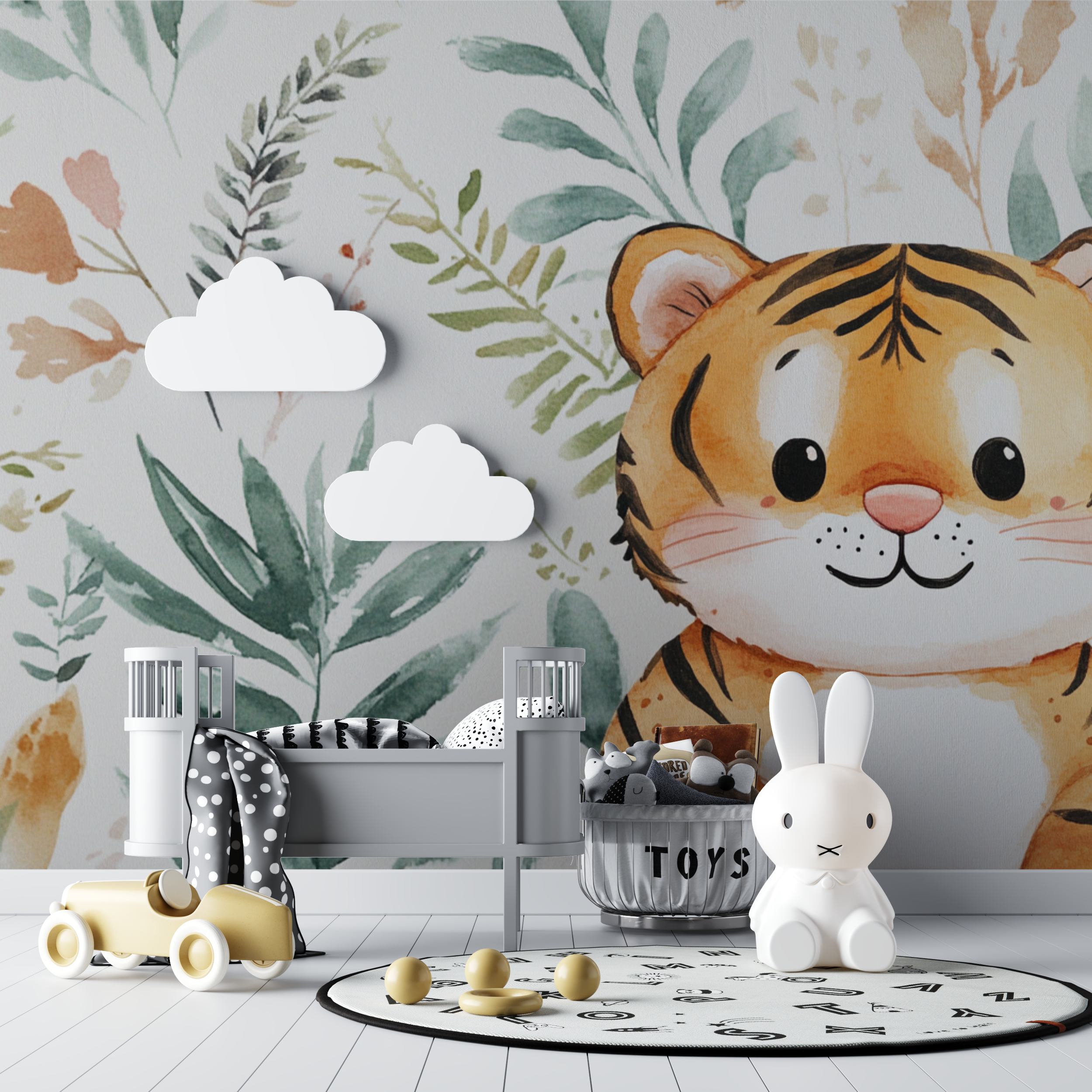 Scandinavian Tiger Wallpaper | Murals Wallpaper