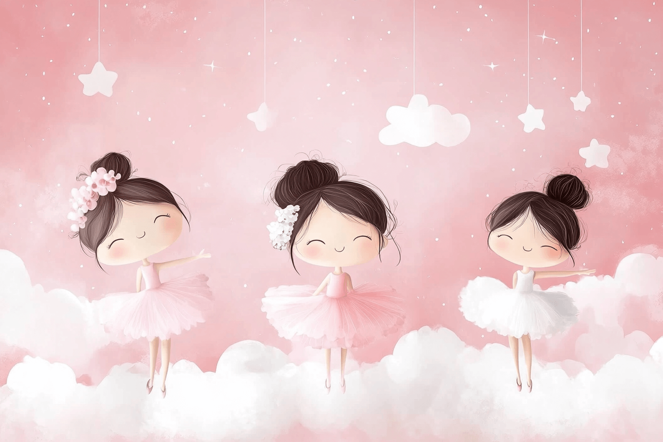 Princess Trio Ballerinas Wallpaper | Murals Wallpaper