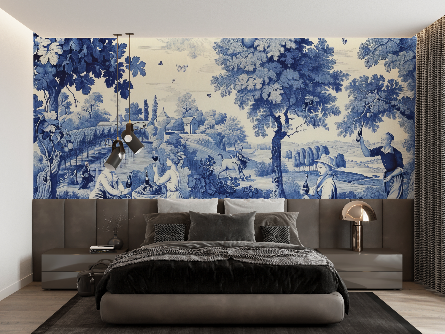 90s Toile de Jouy Wallpaper | Murals Wallpaper
