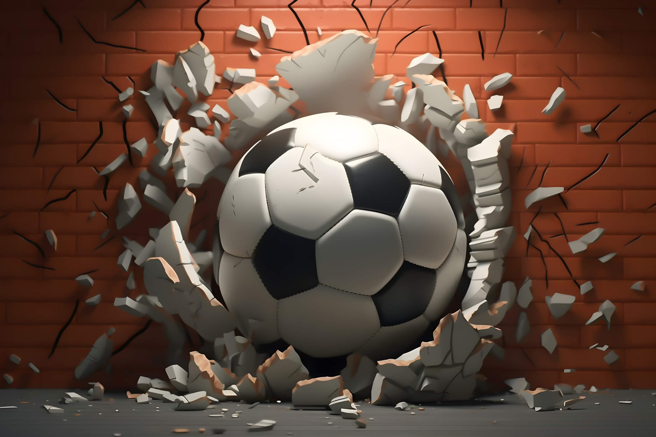 3D Soccer Wallpaper for Boys | Murals Wallpaper