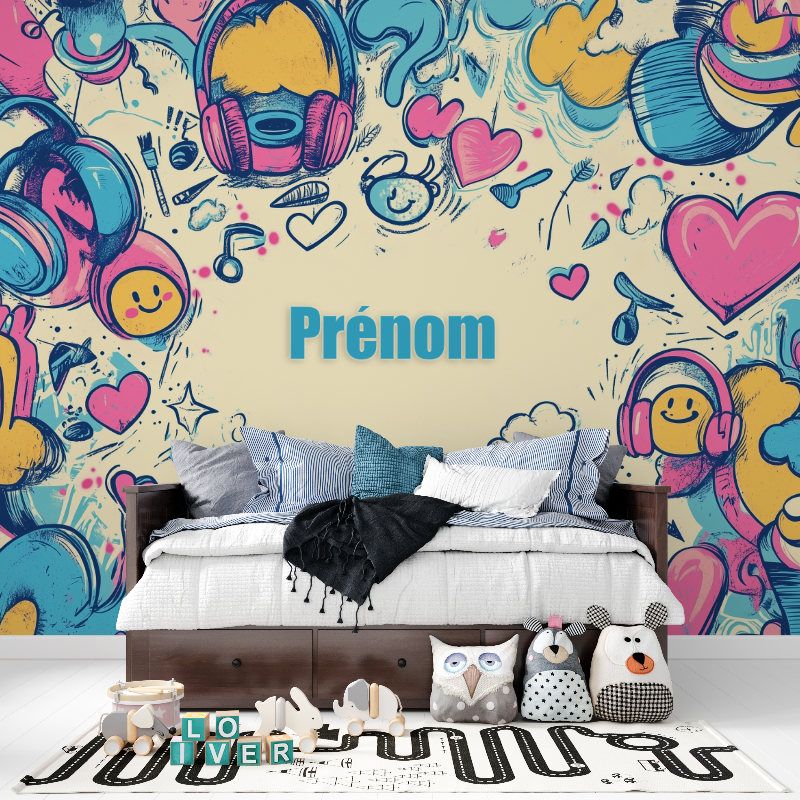 Namensschild-Tapete | Murals Wallpaper