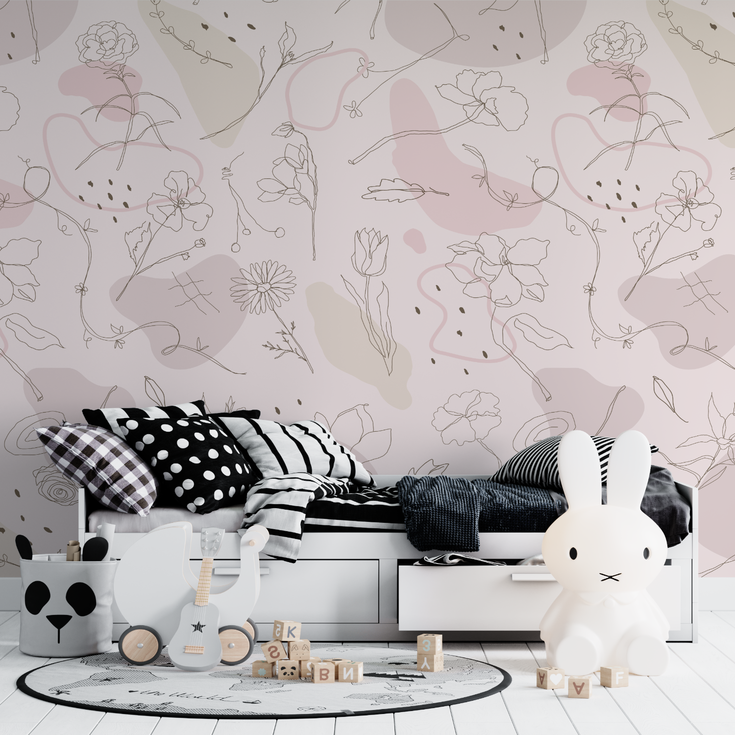 Kids Flower Design Wallpaper | Murals Wallpaper