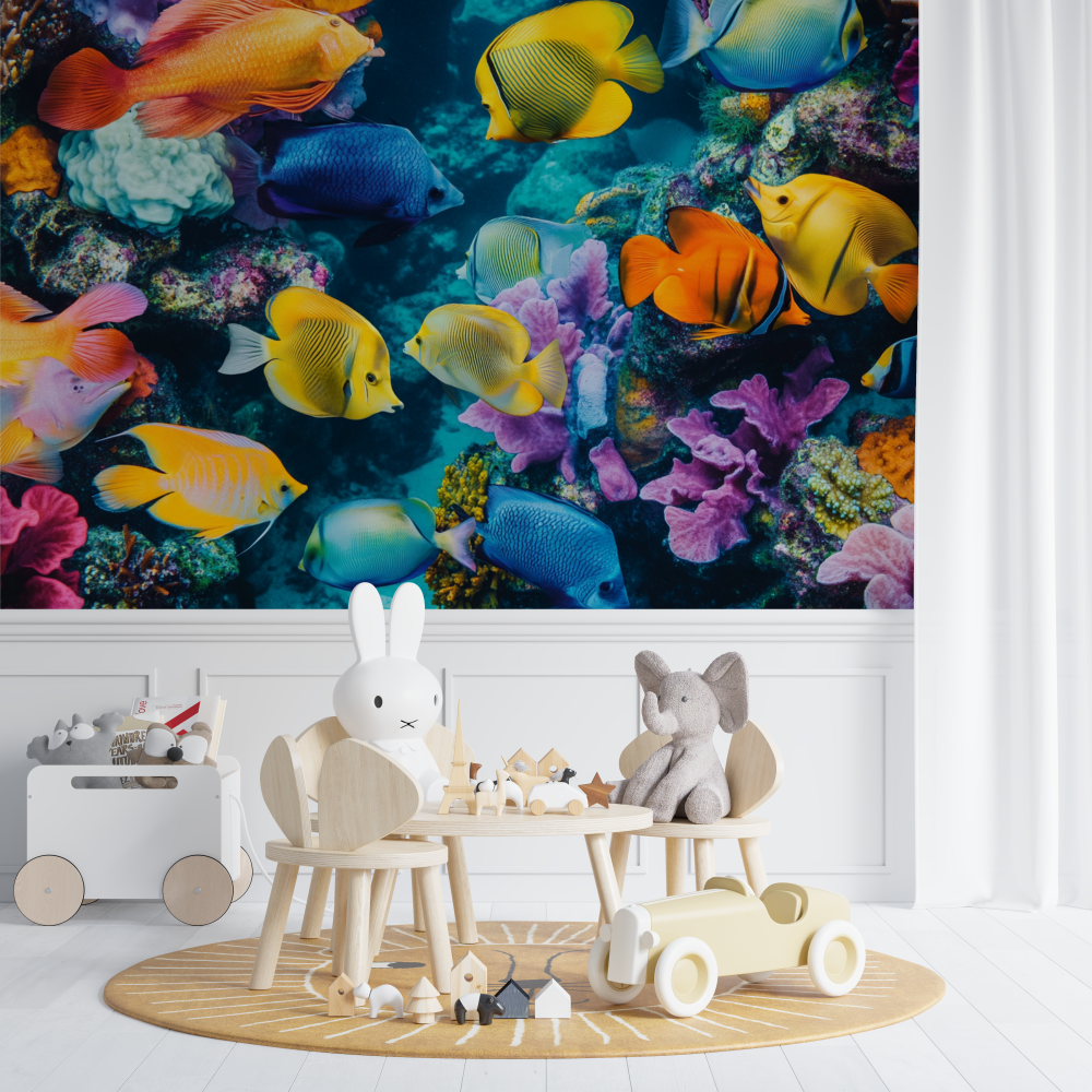 Tropical Fish Wallpaper Decor | Murals Wallpaper