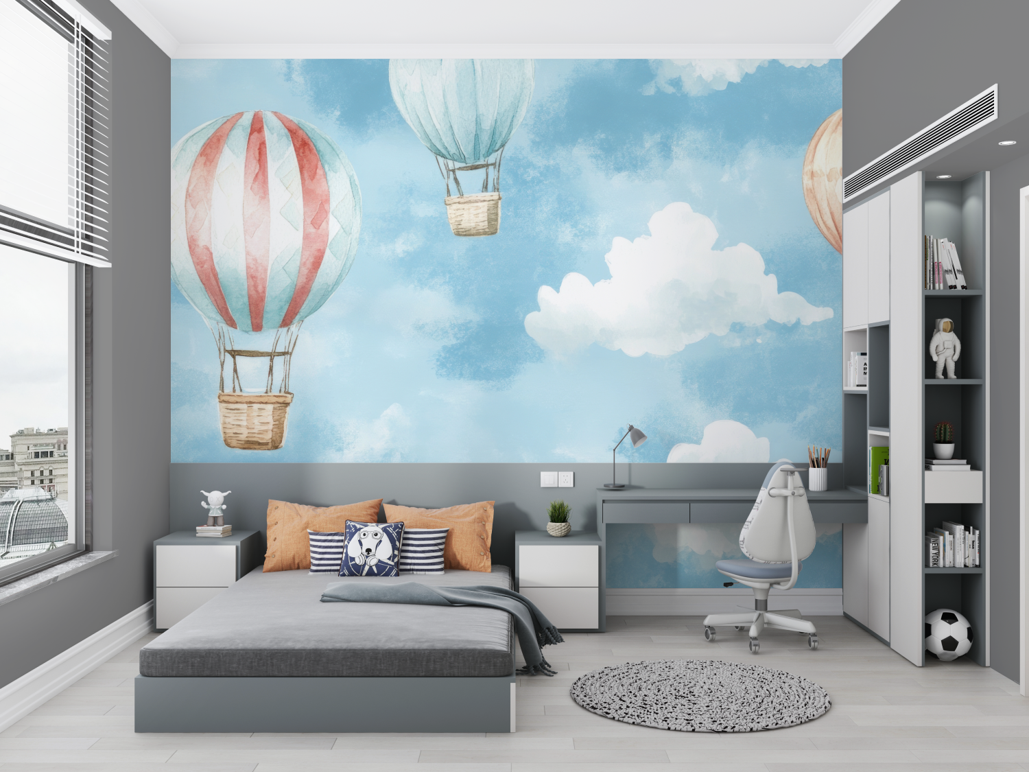 Blue Children's Wallpaper | Murals Wallpaper