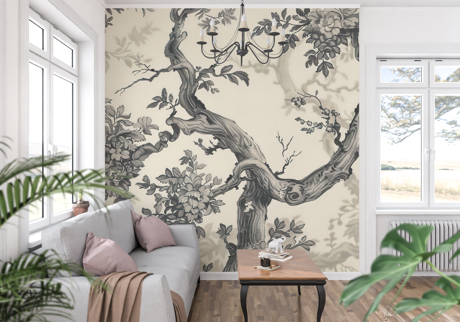 3D Toile de Jouy Wallpaper | Murals Wallpaper