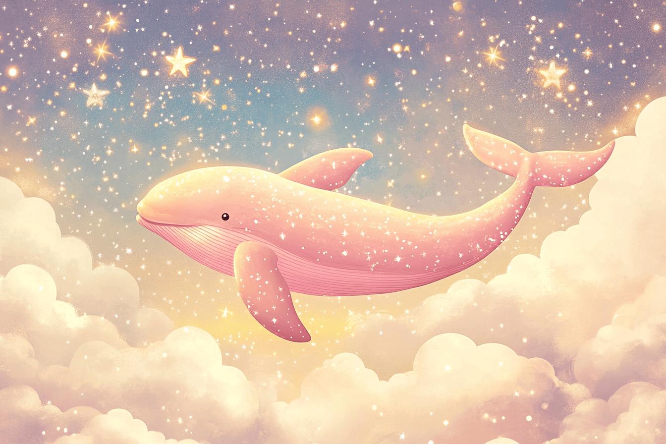 Classic Princess Whale Fantasy Wallpaper | Murals Wallpaper