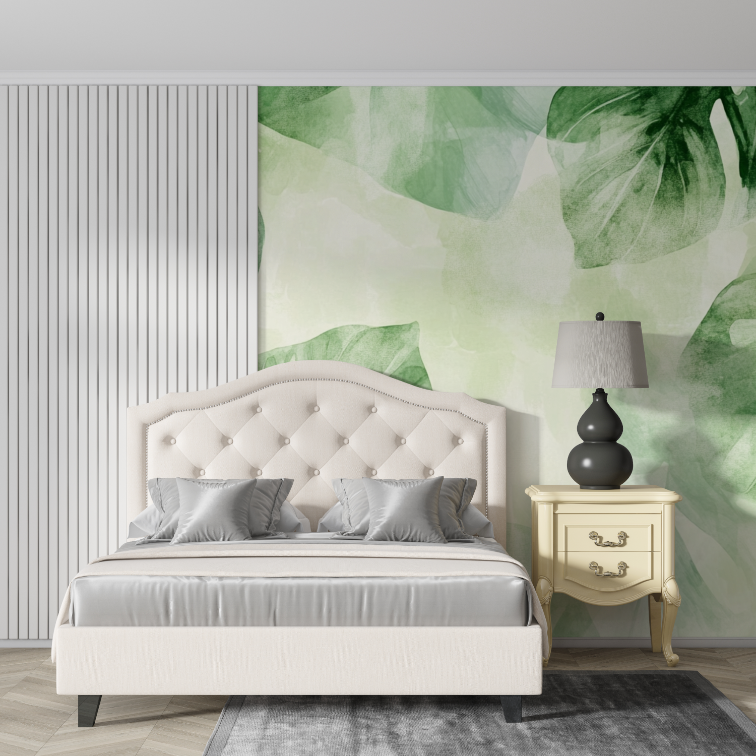 Watercolor Abstract Leaves Wallpaper | Murals Wallpaper