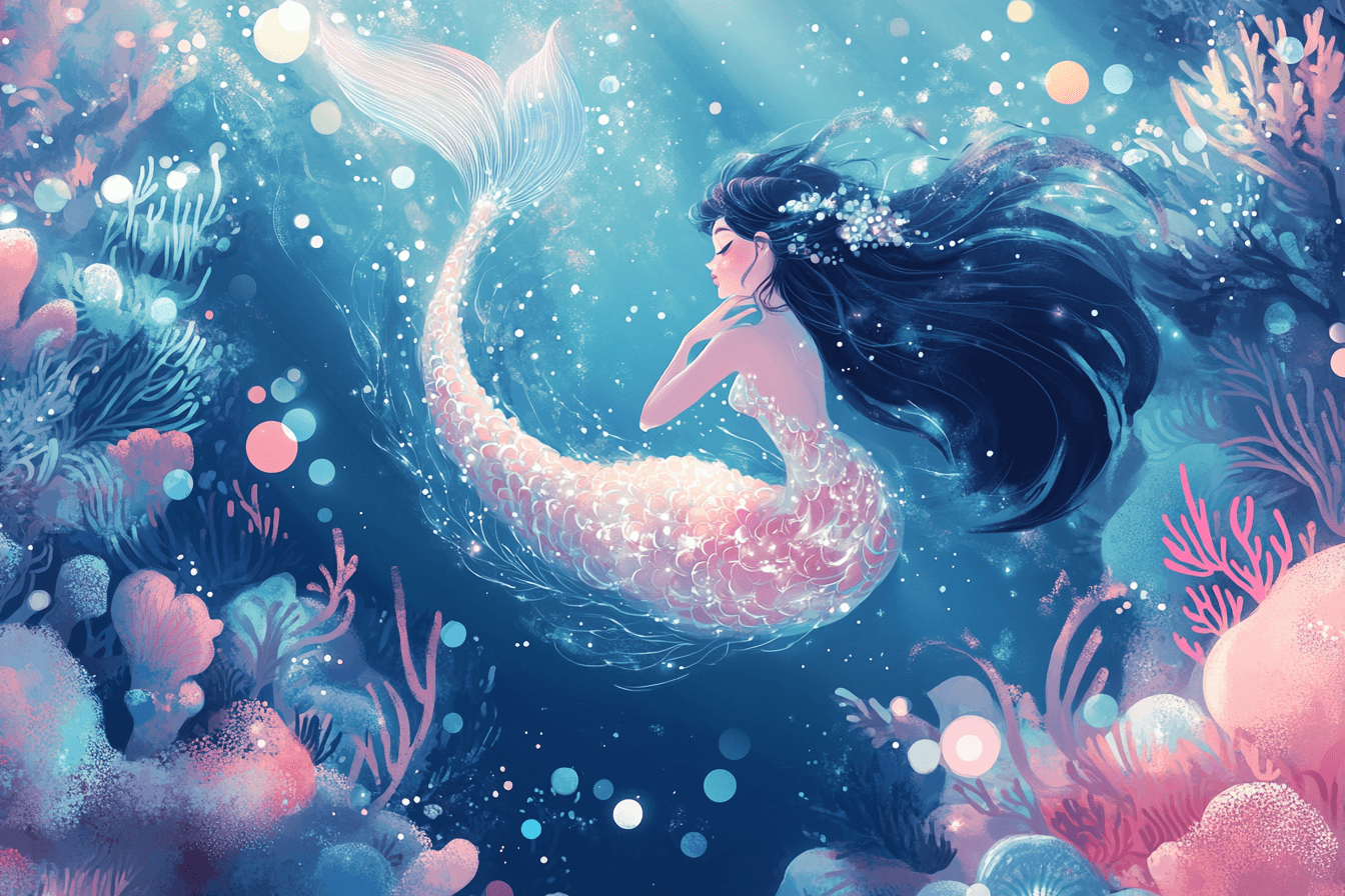 Mermaid Princess Fairy Tale Wallpaper | Murals Wallpaper