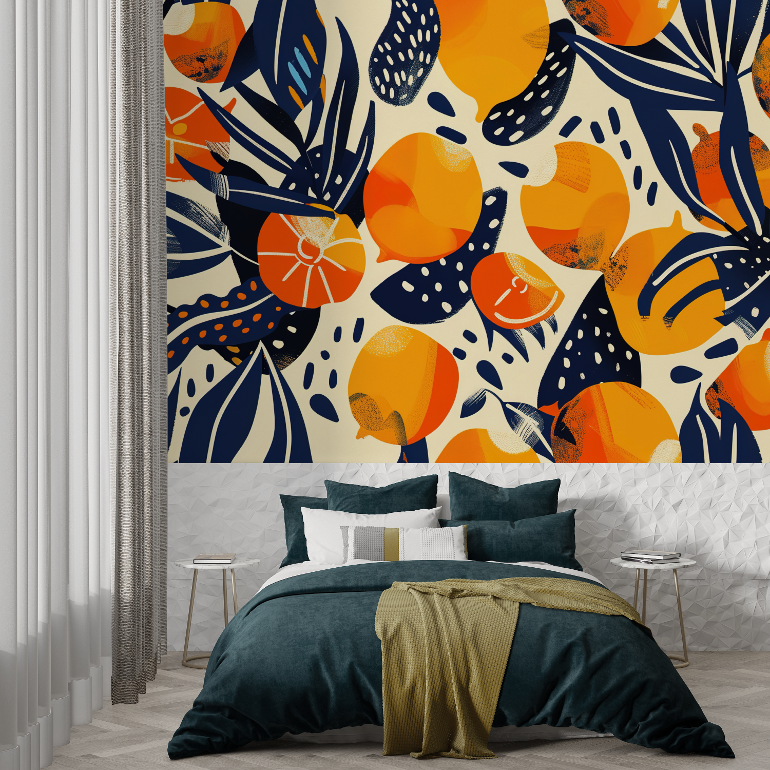 Orange Pattern Wallpaper | Murals Wallpaper