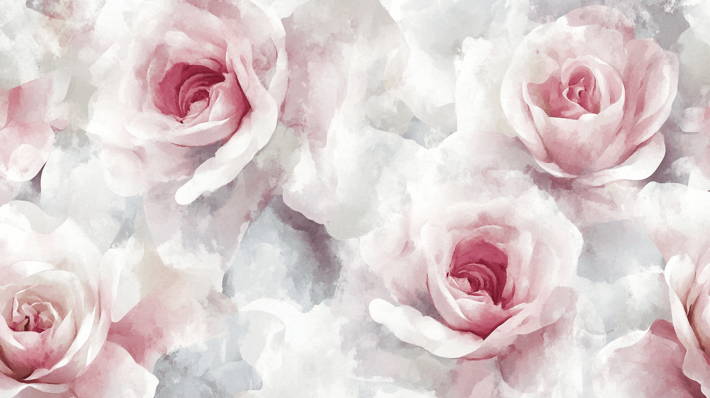 Watercolor Wallpaper Delicate Lilies | Murals Wallpaper