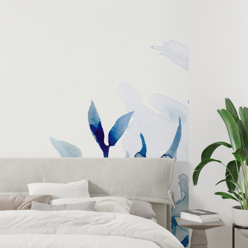 Watercolor Nature Blue Wallpaper | Murals Wallpaper