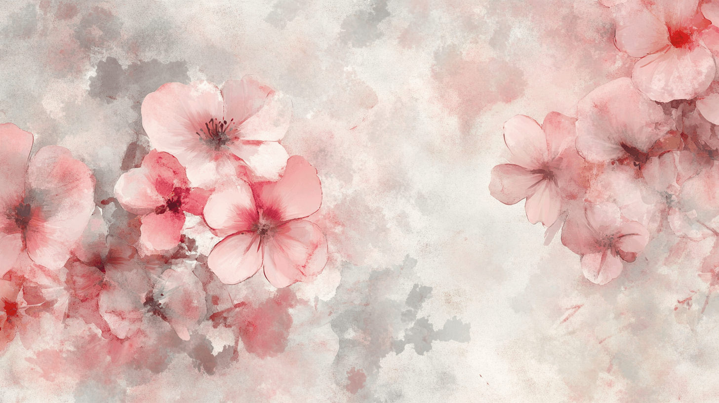 Watercolor Abstract Blurry Flower Wallpaper | Murals Wallpaper