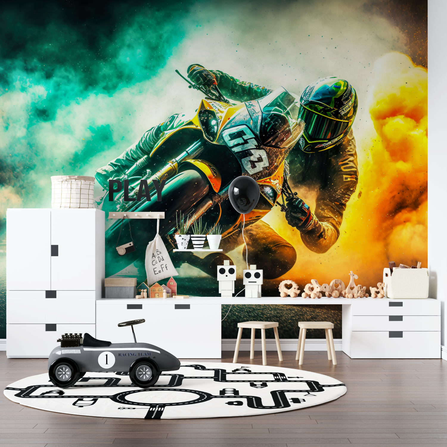 Racing Motorcycle Wallpaper | Murals Wallpaper