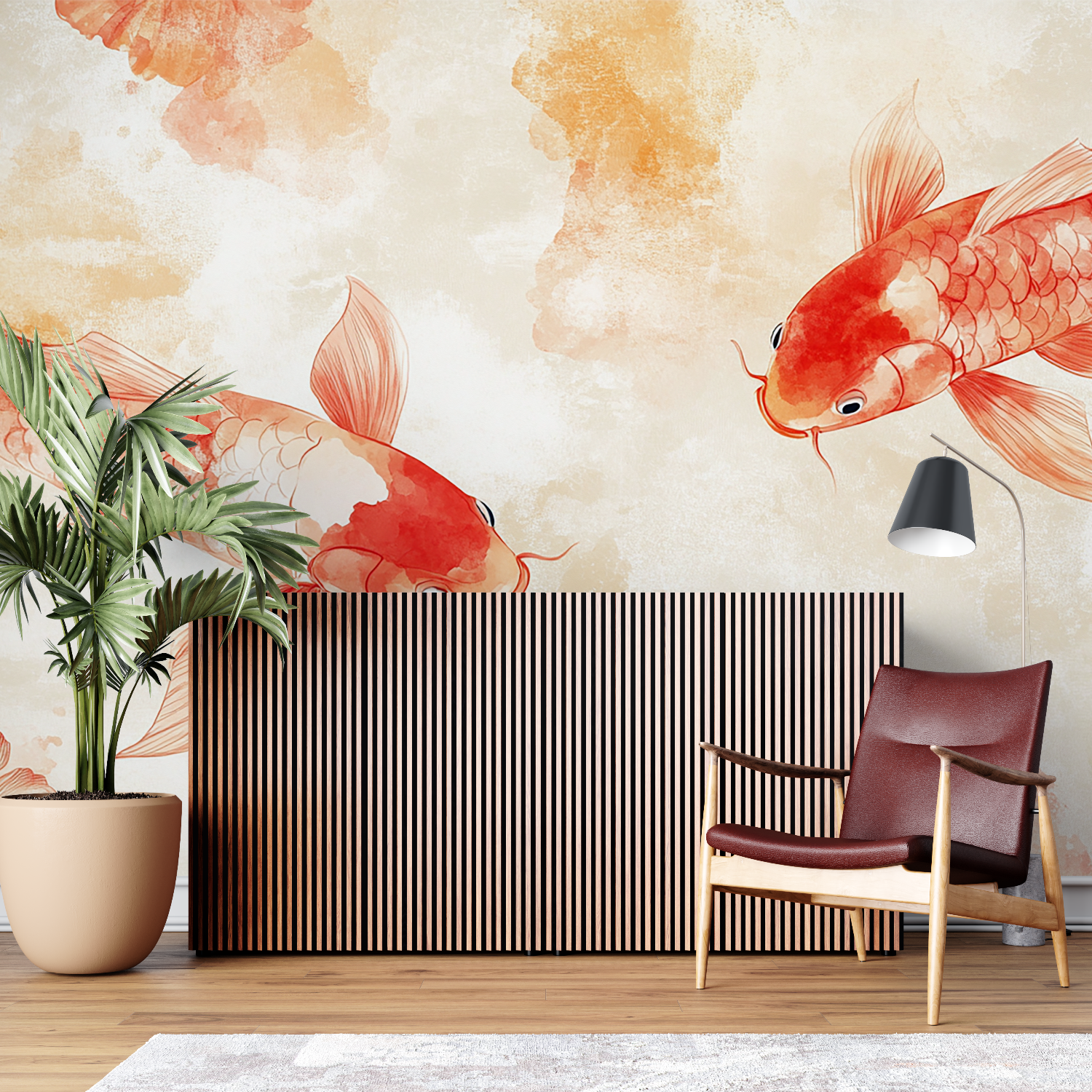 Large Goldfish Wallpaper | Murals Wallpaper