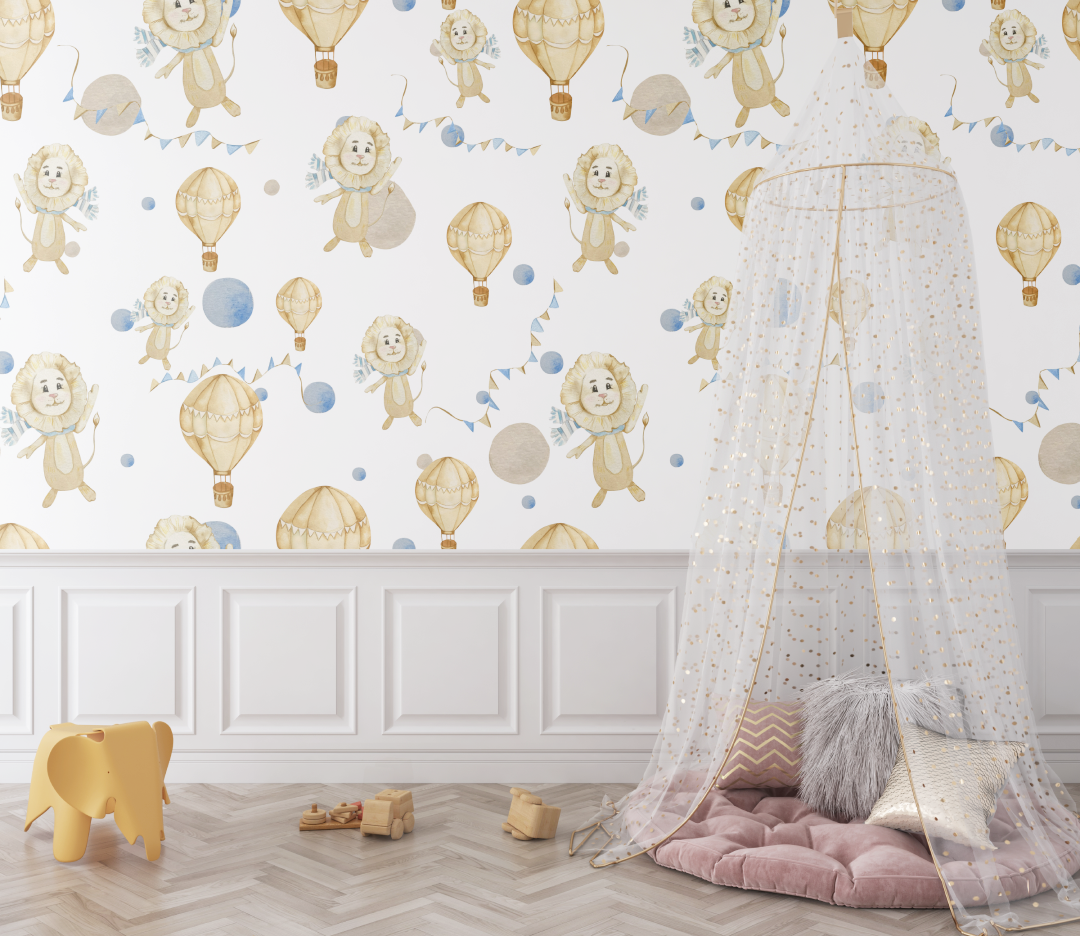 Löwe Ballon Tapete | Wandbilder Tapete