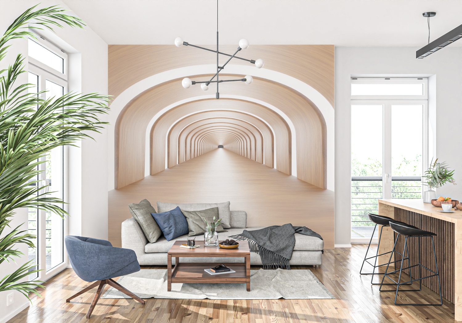 3D Depth Wallpaper | Murals Wallpaper