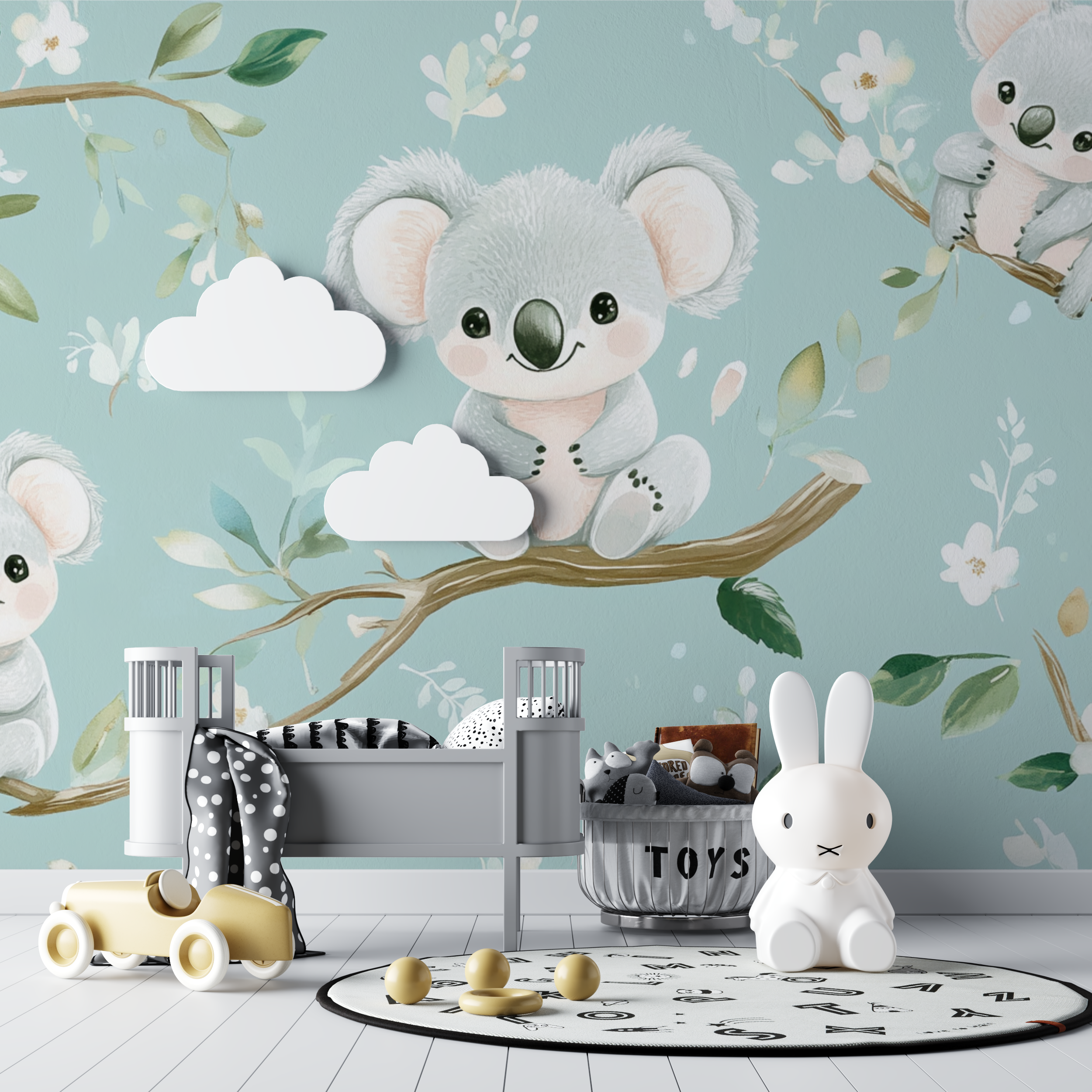 Koala Wallpaper and Baby Room Decor | Murals Wallpaper