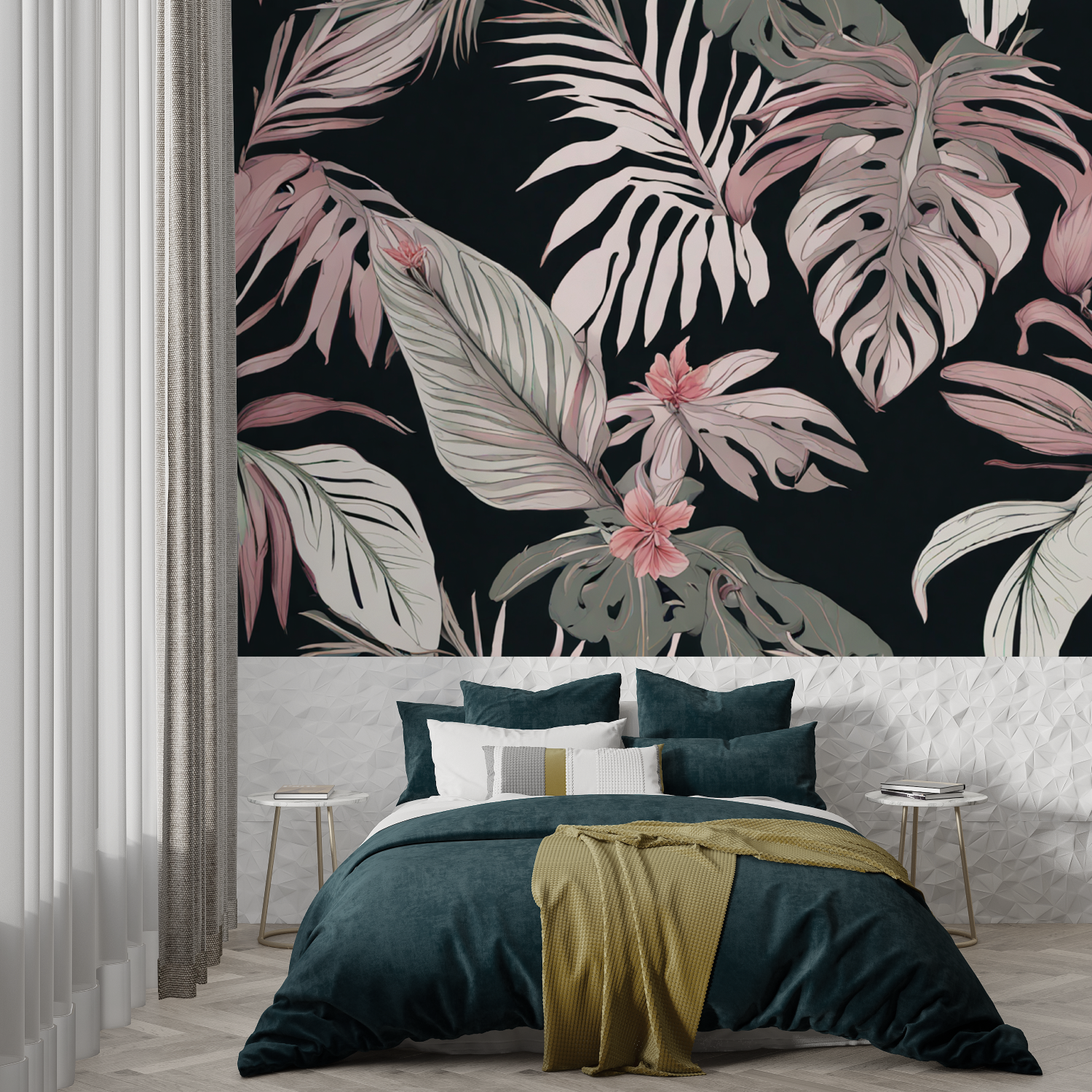 Pink Green Wallpaper | Murals Wallpaper