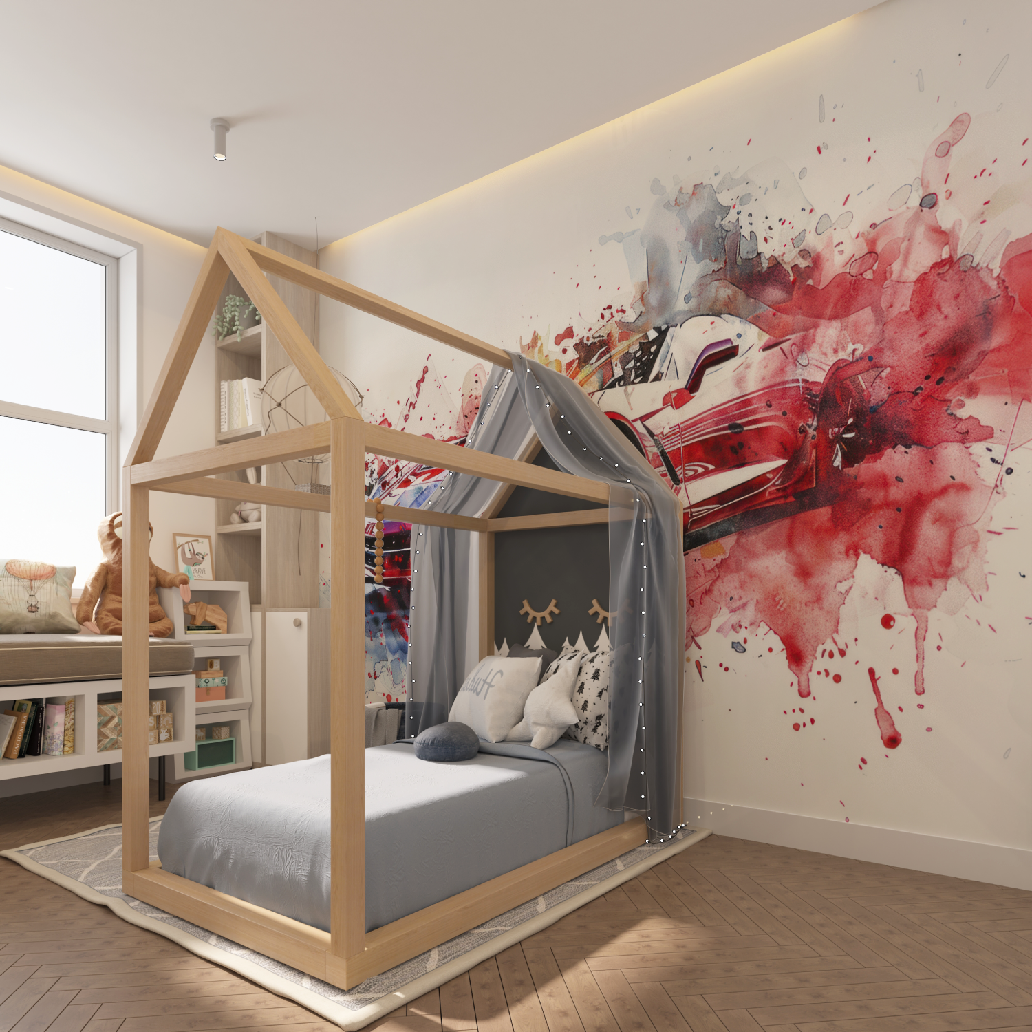 Giant Car Poster Wallpaper | Murals Wallpaper