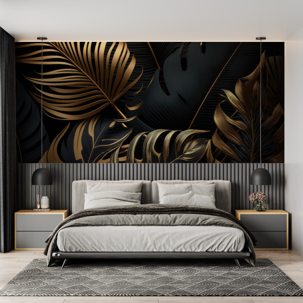 Black and Gold Mural Wallpaper | Murals Wallpaper