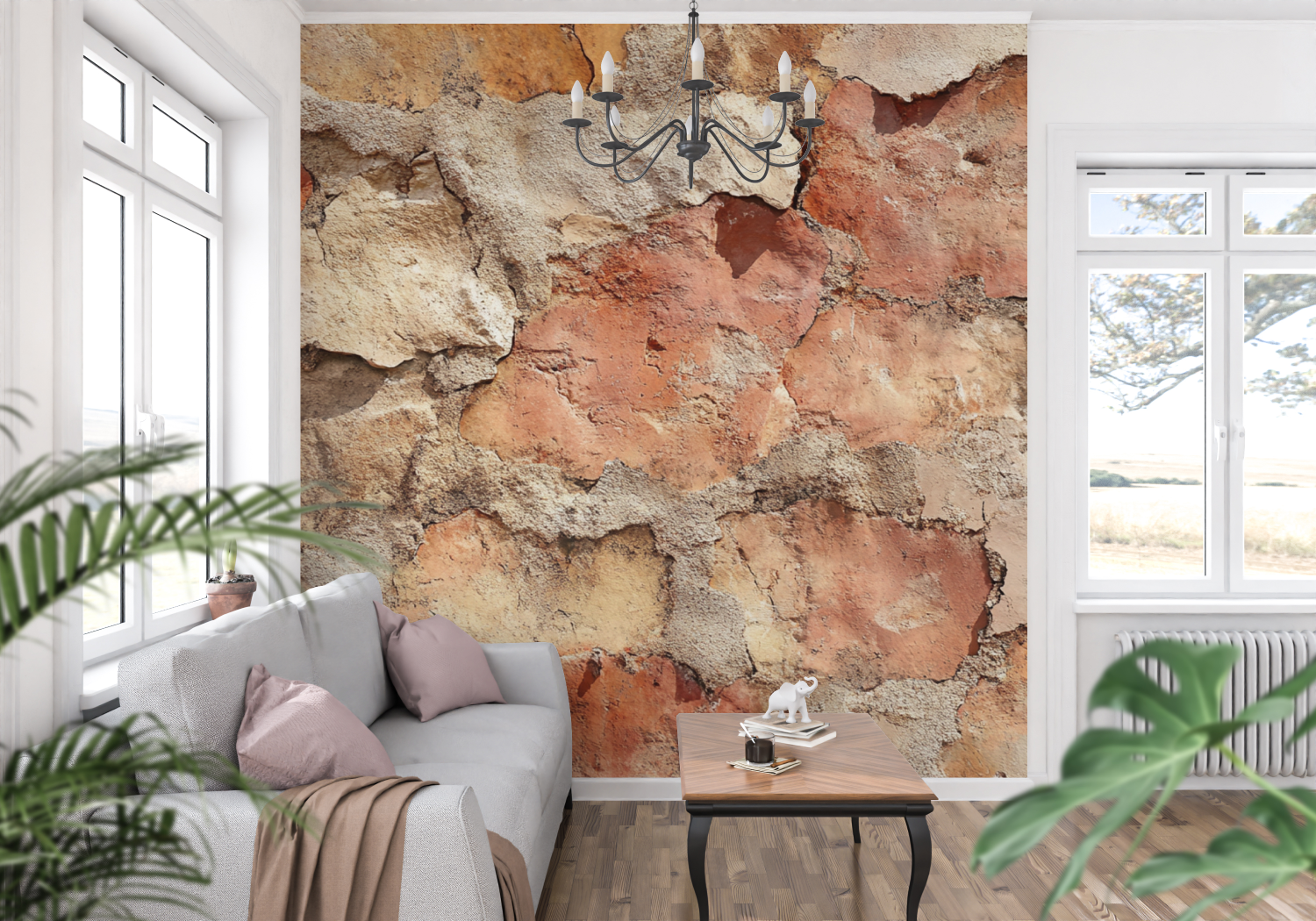 Terracotta Mediterranean Style Wallpaper | Murals Wallpaper