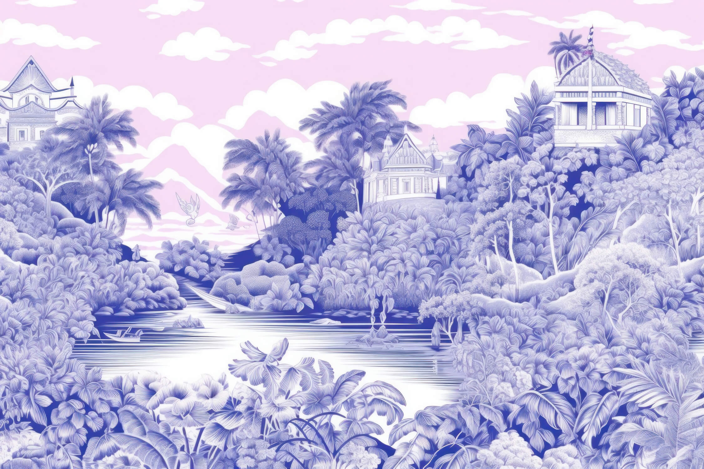 Purple Pink Wallpaper | Murals Wallpaper