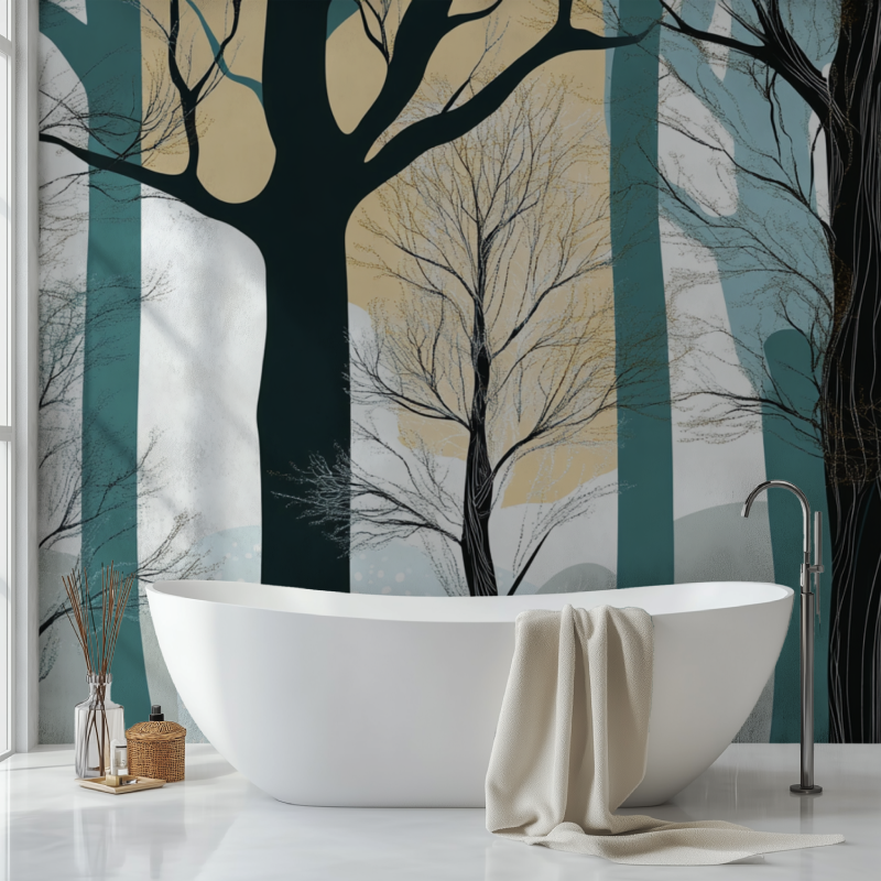 Tree Stripe Wallpaper | Murals Wallpaper