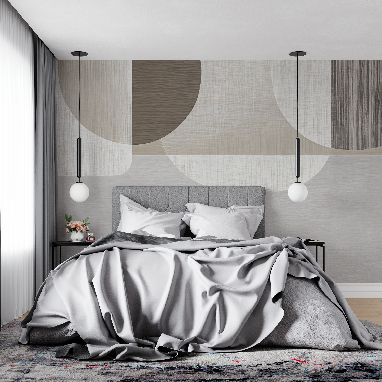 Gray Beige Wallpaper | Murals Wallpaper