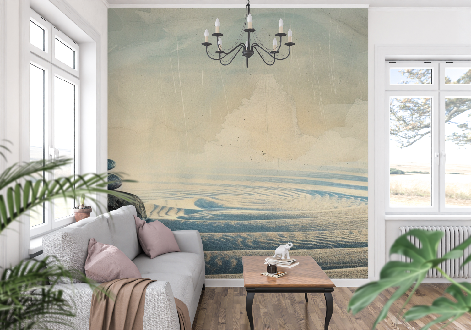 Zen-Atmosphäre-Tapete | Wandbildtapete